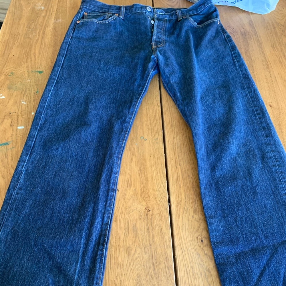 Levi’s 501 dark blue denim jeans